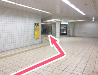 四ツ橋駅からの経路図